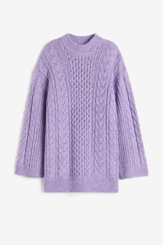 Жіночий джемпер H&M 206600-2 XS(160/80) фіолетовий (2066000002)