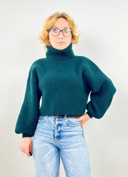 Жіночий светр MONKI 707859-2 XS(160/80) зелений (2000004874025)