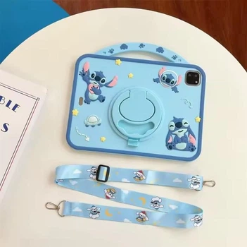 Чохол дитячий Silikon Power з підставкою і ремінцем Apple iPad 11" 2025 (A16) Stitch Light Blue