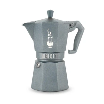 Гейзерная кофеварка Bialetti Moka Exclusive Octagonal Induction - 6 CUPS GREY 0009076