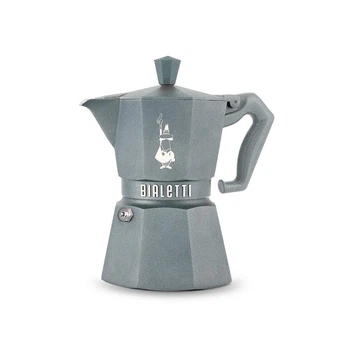 Гейзерная кофеварка Bialetti Moka Exclusive Octagonal Induction- 3 CUPS GREY 0009075