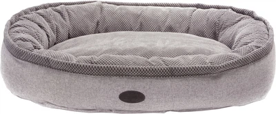 Овальный лежак для собак Harley and Cho Donut Soft Touch Gray M 80 x 60 см (3104015)