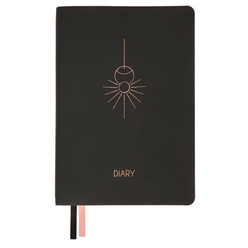 Ежедневник А5 Leo Planner недатированный "Hypnotic", мягкий, черный, 320 страниц (252703)