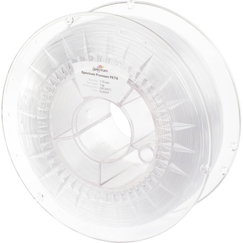 Filament do drukarek 3D Filament Spectrum PET-G Premium 1.75mm 1000 g Transparent (5903175657695)
