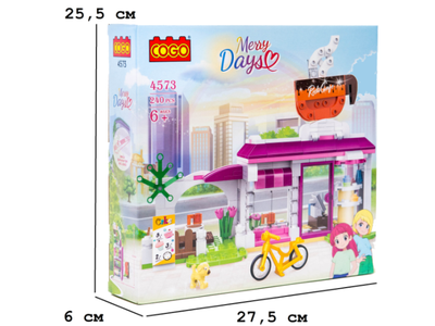 Конструктор Кофейня, COGO (4573), 240 дет.