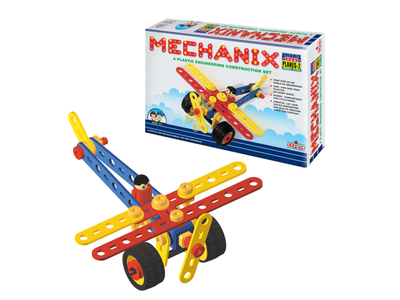 Конструктор полипропиленовый Mechanix Самолет №2, Zephyr (02005), 81 деталей
