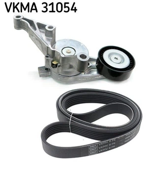 Комплект ременя генератора поліклиновий ремінь+ролики SKF VKMA 31054