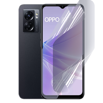 Антишпион приватная плёнка гидрогелевая для смартфона OPPO A77 (5G) противоударная прозрачная