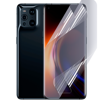 Плёнка гидрогелевая для Oppo Find X3 Pro глянцевая противоударная прозрачная