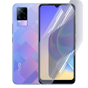 Плёнка гидрогелевая для VIVO V21e 5G глянцевая противоударная прозрачная