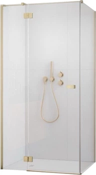 Душова кабіна Radaway Garda Brushed Gold KDJ 900Lх1950 + бічна стінка Garda S1 800х1950 Brushed Gold/Transparent