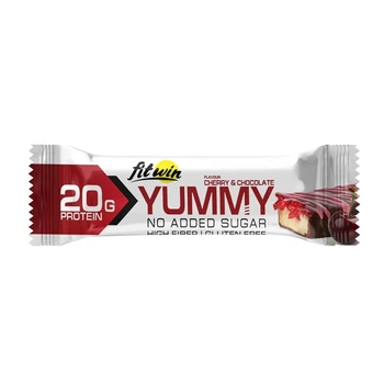 Батончик FitWin YUMMY Bar 36% no added sugar, 55 грамм - Шоколад-вишня