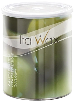 Віск для депіляції в банці теплий Олива ItalWax, 800 мл