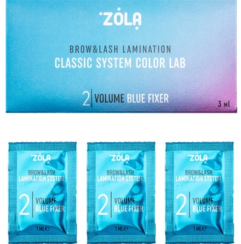 Набір для ламінування у саше 02 Volume Blue Fixer Color Lab ZOLA, 3х1 мл