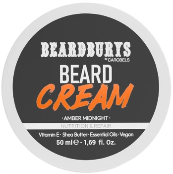 Крем поживний та відновлювальний для бороди Amber Midnight Beardburys, 50 мл