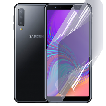 Антишпион приватная плёнка гидрогелевая для смартфона Samsung Galaxy A7 2018 (SM-A750) противоударная прозрачная