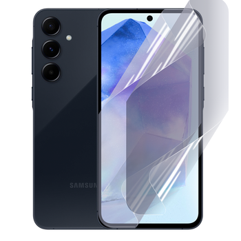 Плёнка гидрогелевая для Samsung Galaxy A55 5G (SM-A556B) глянцевая противоударная прозрачная
