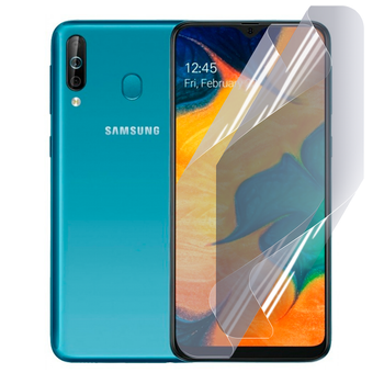 Плёнка гидрогелевая для Samsung Galaxy A40s глянцевая противоударная прозрачная