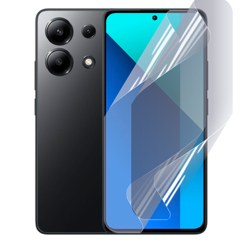 Плёнка гидрогелевая для Xiaomi Redmi Note 13 4G глянцевая противоударная прозрачная
