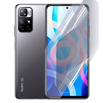 Антишпион приватная плёнка гидрогелевая для смартфона Xiaomi Redmi Note 11S противоударная прозрачная
