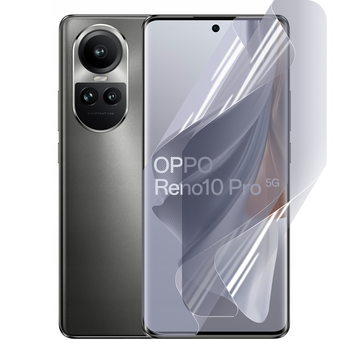 Антишпион приватная плёнка гидрогелевая для смартфона Oppo Reno 10 Pro + противоударная прозрачная
