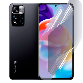 Антишпион приватная плёнка гидрогелевая для смартфона Xiaomi Redmi Note 11E Pro противоударная прозрачная