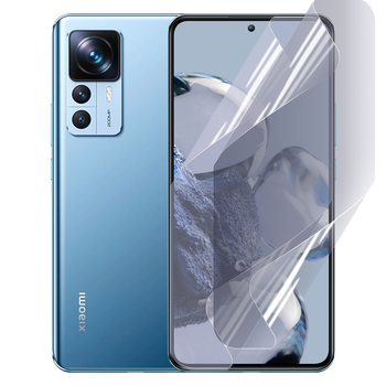 Антишпион приватная плёнка гидрогелевая для смартфона Xiaomi 12T противоударная прозрачная