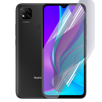 Антишпион приватная плёнка гидрогелевая для смартфона Xiaomi Redmi 9C противоударная прозрачная