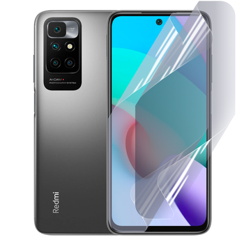 Антишпион приватная плёнка гидрогелевая для смартфона Xiaomi Redmi 10 (2022) противоударная прозрачная