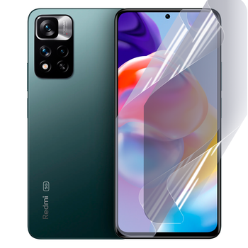Плёнка гидрогелевая для Xiaomi Redmi Note 11 Pro Plus 5G глянцевая противоударная прозрачная