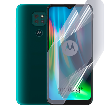 Антишпион приватная плёнка гидрогелевая для смартфона Motorola Moto G9 Play противоударная прозрачная