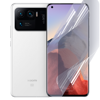 Плёнка гидрогелевая для Xiaomi Mi 11 Ultra глянцевая противоударная прозрачная