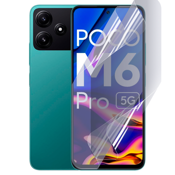 Плівка гідрогелева для Xiaomi Poco M6 Pro 5G глянцевая протиударна прозора