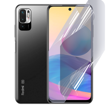 Плёнка гидрогелевая для Xiaomi Redmi 10 5G глянцевая противоударная прозрачная
