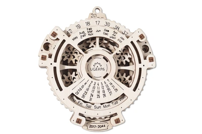 Механічний 3D пазл UGEARS Навігатор дат 21 деталь (70036) (4820184120655)