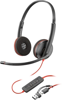 Наушники Poly BlackWire C3220 M USB-C + USB-C/A Adapter HS Stereo (8X228AA)
