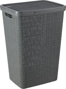 Kosz na pranie Curver Jute 58 l Antracyt (3253928093006)