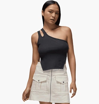 Кофта женские Jordan Asymmetrical Ribbed S Чорний FN5798-045