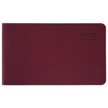 Еженедельник датированный 2026 Leo Planner Story 10х17 см 128 страниц винный (252653)