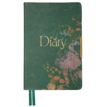 Дневник датированный 2026 Leo Planner Bloom A5 368 страниц зеленый (252683)