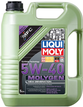 Синтетична моторна олива Liqui Moly Molygen New Generation 5W-40 5 л (4100420085369)