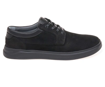 Туфлі комфорт чоловічі IKOS 275-18/BLACK/NUBUK 45 Чорний