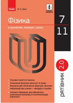 Физика 7–11 классы Справочник в определениях таблицах и схемах Крот Ю