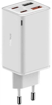 Ładowarka sieciowa Baseus GaN6 Pro 2 x USB-C + 2 x USB-A 65 W White (6932172644437)