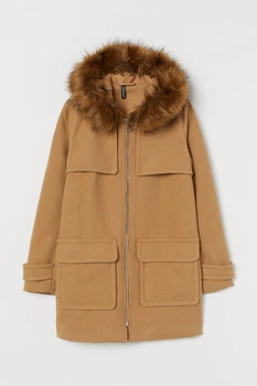 Напівпальто H&M 36 бежевий 7604580