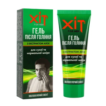Гель после бритья ХИТ for men с алоэ для сухой и нормальной кожи Аромат (4820022904546)