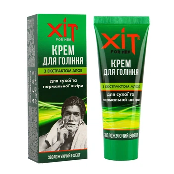 Крем для бритья ХИТ for men с алоэ для сухой и нормальной кожи Аромат (4820022904515)