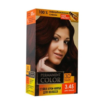 Крем-краска для волос с окислителем Permanent Color № 3.45 Дикая вишня Аромат (4820147055390)