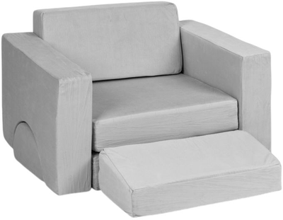 Модульне крісло EcoToys для дітей DIY 8 м'яких подушок Сіре (5905817003662)