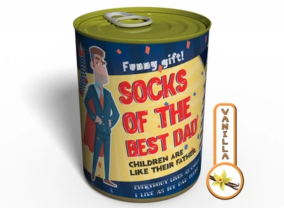 Консервированный подарок Canned Gifts - Best Dad Socks Gag Gifts for Dad - 1 Pair Quality Hot pepper Man Cotton Socks